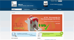 Desktop Screenshot of mbs-ag.com